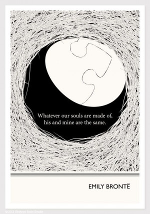 ... own... Literary Art Print Emily Bronte Quote by ObviousState on Etsy