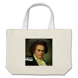 Beethoven #EcoFriendly Canvas Bag & #Quote