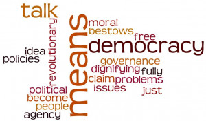 Democracy is based on the conviction that man has the moral and ...