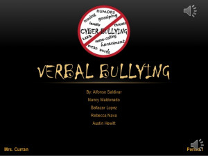 Verbal Bullying Pictures...