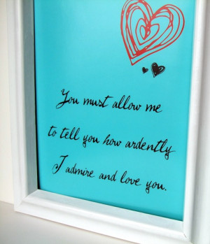 Isn’t it lovely? I admit, I am a romantic sap. I love romantic ...