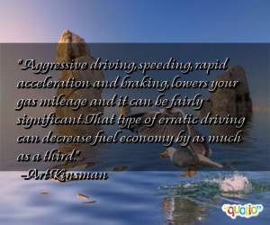 Aggressive driving, speeding, rapid acceleration and braking,