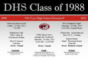 Class Reunion Invitation Reply