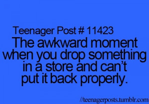 The awkward moment when...