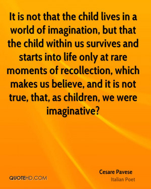 Cesare Pavese Imagination Quotes