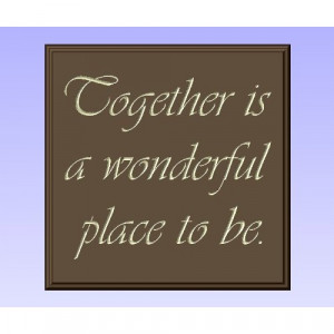 Decorative Wood Sign Plaque Wall Decor with Quote Together is a