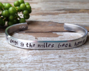 ... miles back home to you - hwy 20 ride (zac brown band) quote bracelet