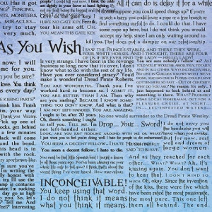 princess bride movie quote art print