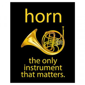 French Horn Music Humor Wall Art