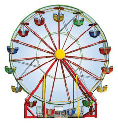 ... Productions - Carnival Collection - Mini Die Cut Piece - Ferris Wheel