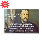 Louis Pasteur: Science Humanity Rectangle Magnet (
