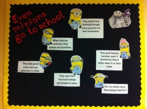 Even Minions Go to School” – Minions would be a super cute theme ...