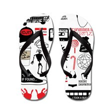 SPN Quotes Home Flip Flops for