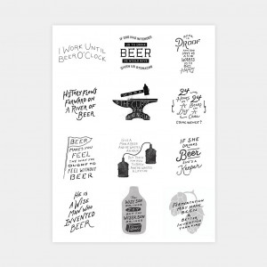 Exclusive Beer Quotes Print SHOP