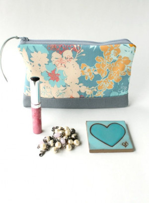 Cosmetic Clutch Purse with Inspirational Quote, Braver Than You Know ...