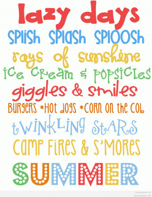 Best summer days quotes, sayings, cards pictures