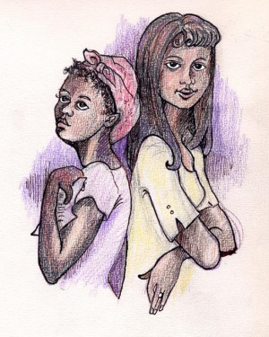 Art: Celie and Shug by Artist Muriel Areno