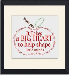 Teacher Gift- Appreciation Apple- Thank you- word art Instant Download ...