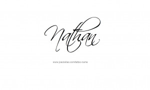 Tattoo Design Male Name Nathan