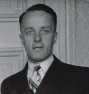 Victor Kugler in his office on the Prinsengracht, Amsterdam, around ...