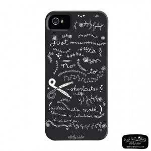 Phone Case Life Inspiration Funny Quote Art Black by wellerwishes, $35 ...