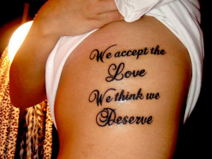 Love Quotes Tattoos For Women Combination