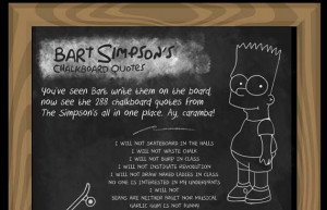 Complete Bart Simpson Chalkboard Quotes Should Have it's Own Twitter ...