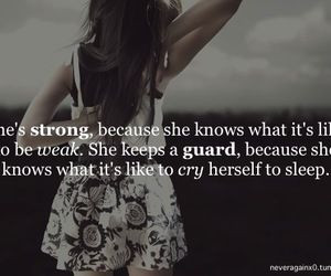 She's strong. She keeps a guard. She's wonderful.
