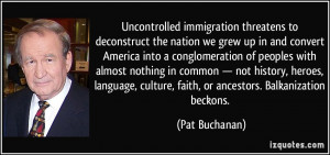 Uncontrolled immigration threatens to deconstruct the nation we grew ...