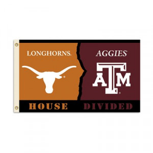 BSI Products 95340 Texas Longhorns vs Texas A&M Aggies Flag with ...