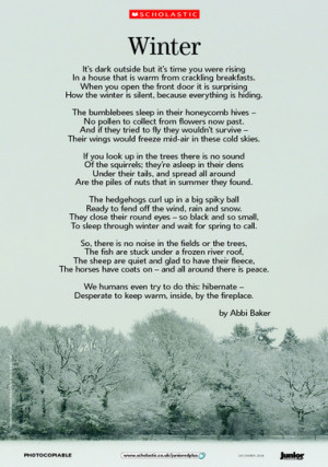 Winter Weather Poem...