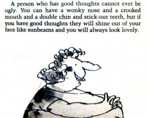 Quote and Illustration from Roald Dahl’s book, The Twits.