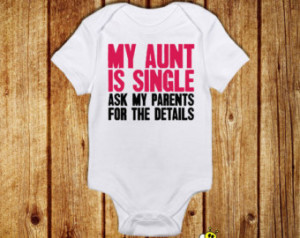 Funny Baby Bodysuit, New Aunt Gift, Aunt and Niece, Aunt and Nephew ...