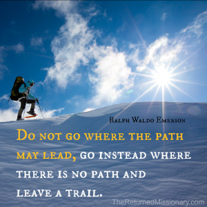 Emerson Quote - Leave a Trail