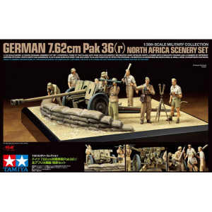 35 scale german 7 62cm pak 36 r north africa scenery set military