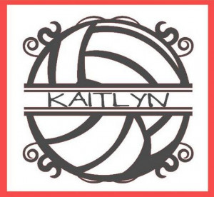 VOLLEYBALL Personalized Vinyl Wall Lettering by MorningWoodStudio, $20 ...