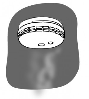 Smoke alarms are required near bedrooms in all homes.