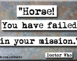 Doctor Who Strax Horse Quote Refrig erator Magnet or Pocket Mirror (no ...