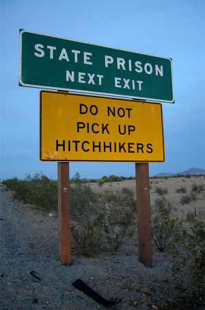 Passing the Chuckawalla Valley State Prison outside of Blythe ...