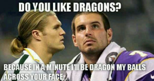 Clay Matthews to Christian Ponder, never gets old