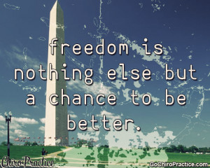 ... com/freedom-is-nothing-else-but-a-chance-to-be-better-democracy-quote