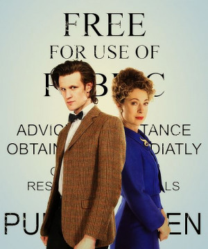 The Doctor and Professor Song. (How have I not seen this photo before ...