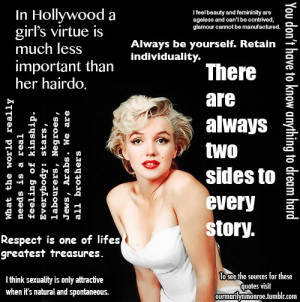 some real Marilyn quotes (: