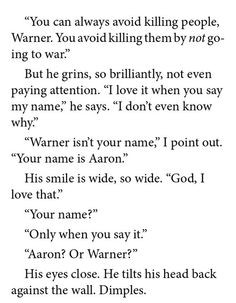 Unravel me by Tahereh Mafi. Aaron Warner and Juliette Ferrars. More