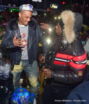 Lil Wayne Attends A 2015 CIAA Weekend Party At Label Nightclub With TI