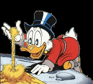 Scrooge McDuck wants your gold!