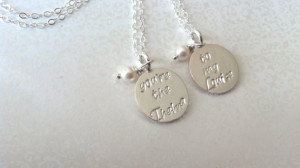 You're the Thelma ..To My Louise ..Best Friend Necklaces-Thai Silver ...