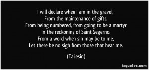 More Taliesin Quotes