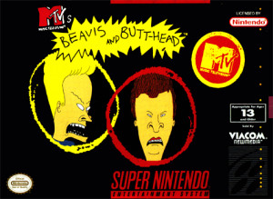 Beavis and Butt-Head Nintendo Super NES cover artwork