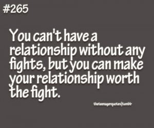 ... relationship without any fights but you can make your relationship